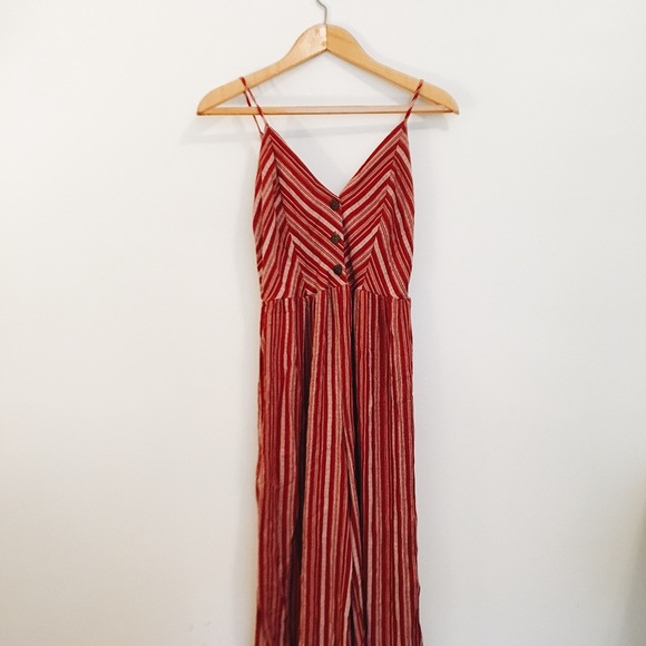 Forever 21 Pants - Forever21 Red Stripe Jumpsuit♥️